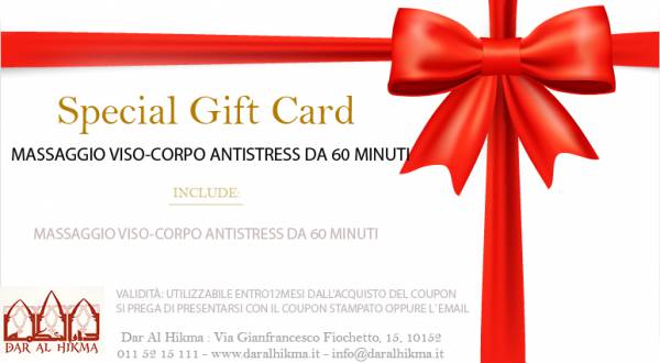 MASSAGGIO VISO-CORPO ANTISTRESS DA 60 MINUTI